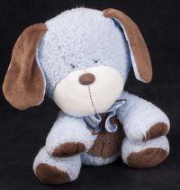 Carters Puppy Dog Blue Brown Baby Lovey Plush Stuffed Animal Toy